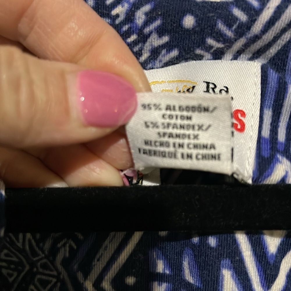 Ruby Rd. Jeweled Neck Geometric Pattern Top Size … - image 7